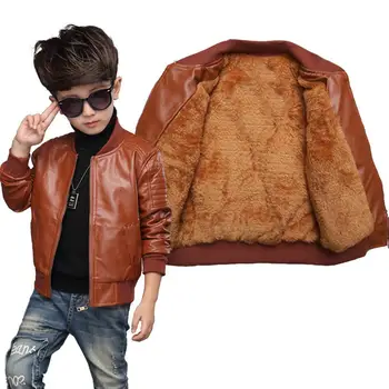 Boys Coat 2020 New PU Leather Black Thick Kids Casual Jacket Boys Waterproof Spring Autumn Winter Kids Jackets And Coats 3-16Y
Boys Coat 2020 New PU Leather Black Thick Kids Casual Jacket Boys Waterproof Spring Autumn Winter Kids Jackets And Coats 3-16Y