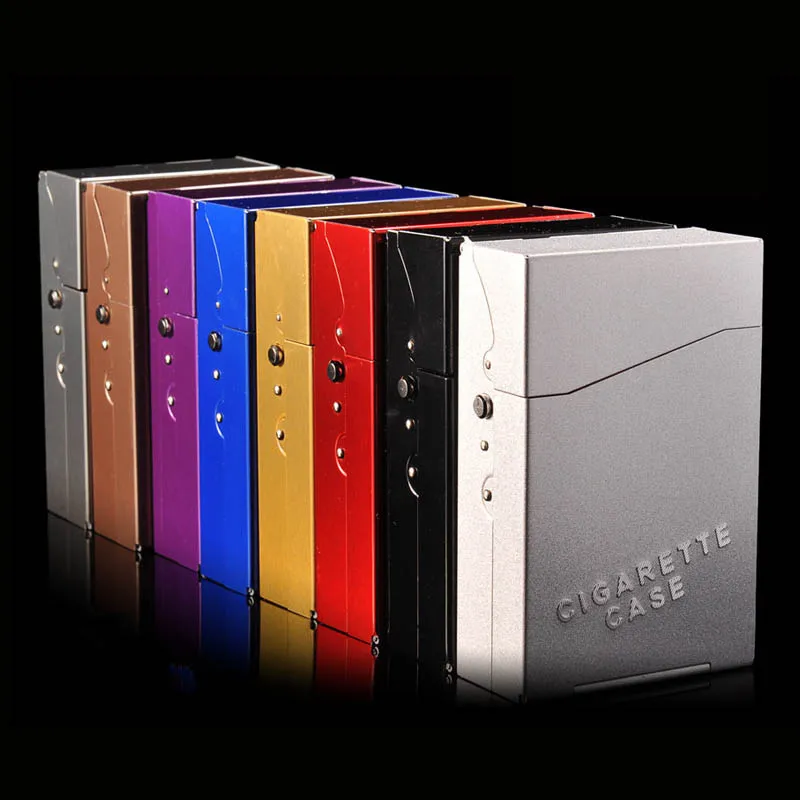 Cigarette Box 1 PC Portable Smoking Accessories Moistureproof Smoke Storage Boxes Cigaret Slim Metal Case Nice Gift Aluminum
Cigarette Box 1 PC Portable Smoking Accessories Moistureproof Smoke Storage Boxes Cigaret Slim Metal Case Nice Gift Aluminum