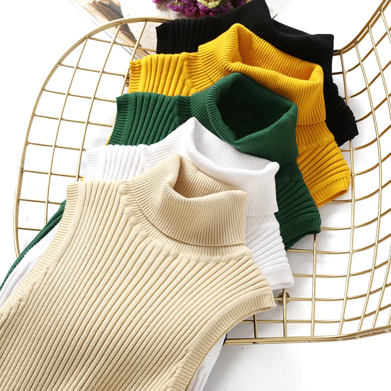 Turtle Neck Sweater Women 2018 Autumn Winter Sleeveless Knitted Vest Clothes Womens Fashion Tops Pullover
Turtle Neck Sweater Women 2018 Autumn Winter Sleeveless Knitted Vest Clothes Womens Fashion Tops Pullover