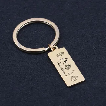 Engraved merry Christmas Different kinds of Christmas trees keychain new Year's gift key holder Celebrating Christmas presents
Engraved merry Christmas Different kinds of Christmas trees keychain new Year's gift key holder Celebrating Christmas presents