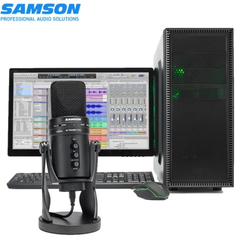 Original Samson G-Track Pro Professional USB Microphone Plug and play with Audio Interface Ideal for podcasting gaming streaming
Original Samson G-Track Pro Professional USB Microphone Plug and play with Audio Interface Ideal for podcasting gaming streaming