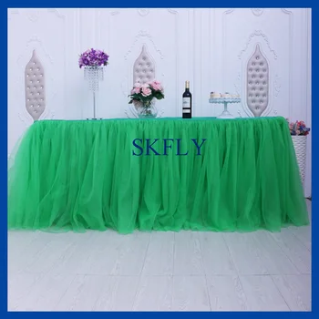 SK005B many colors available custom made new fancy wedding dark green puffy tulle table skirt with velcro
SK005B many colors available custom made new fancy wedding dark green puffy tulle table skirt with velcro