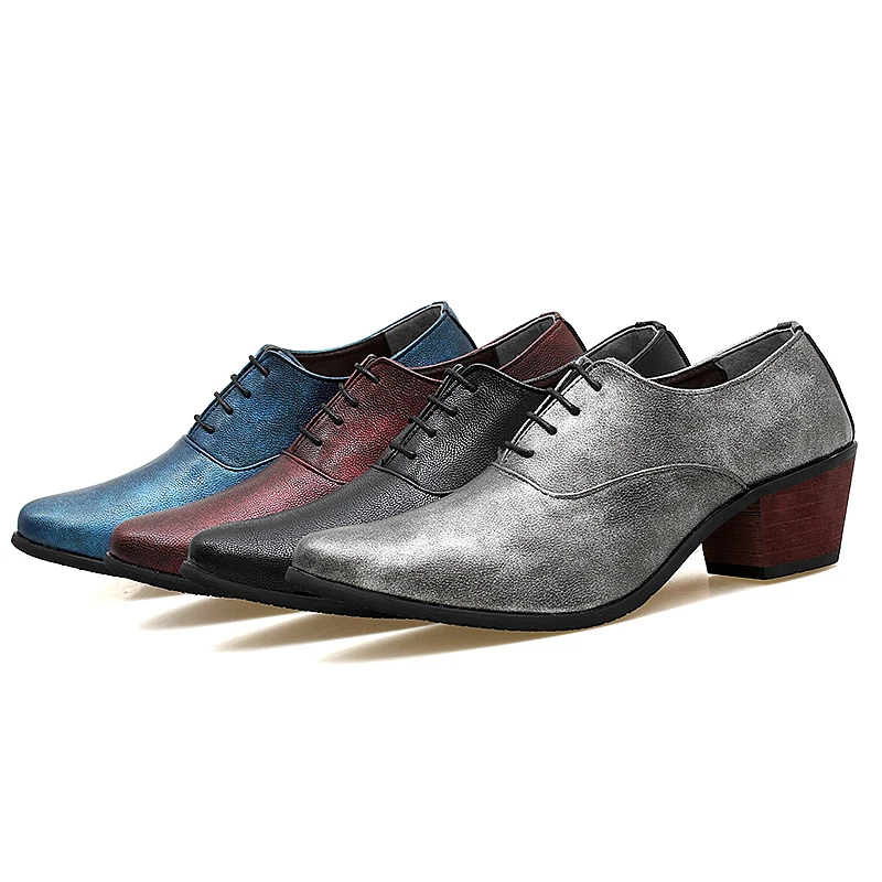 mixed colors blue men patent leather shoes italian height increasing wedding evening male footwear man unique dress oxford shoes (23)