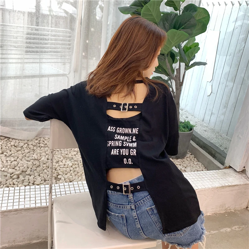 2019 new Korean version of the loose shirt short-sleeved halter print student T-shirt
2019 new Korean version of the loose shirt short-sleeved halter print student T-shirt