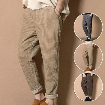 Women Corduroy Pants Autumn Winter Vintage Fashion Straight Trousers Casual Elastic Waist Harem Pants Plus Size M-4XL
Women Corduroy Pants Autumn Winter Vintage Fashion Straight Trousers Casual Elastic Waist Harem Pants Plus Size M-4XL