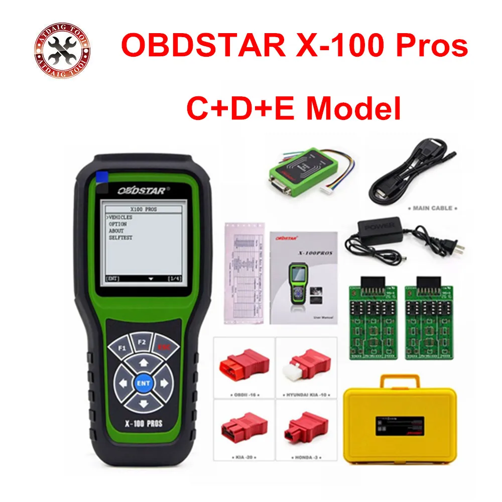 2019 Original OBDSTAR X100 PROS C + D +E model Key Programmer with EEPROM adapter IMMO+Odometer+OBD+EEPROM
2019 Original OBDSTAR X100 PROS C + D +E model Key Programmer with EEPROM adapter IMMO+Odometer+OBD+EEPROM