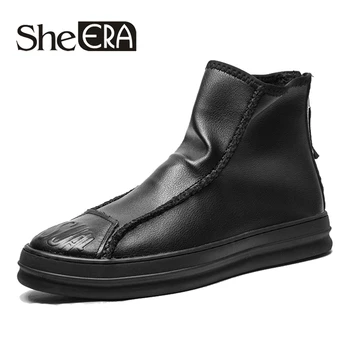 Botas Hombre 2019 Winter Boots Men PU Leather Shoes Black Warm Plush Male Brand Men's Boots Cool Design Fashion Shoes for Men
Botas Hombre 2019 Winter Boots Men PU Leather Shoes Black Warm Plush Male Brand Men's Boots Cool Design Fashion Shoes for Men