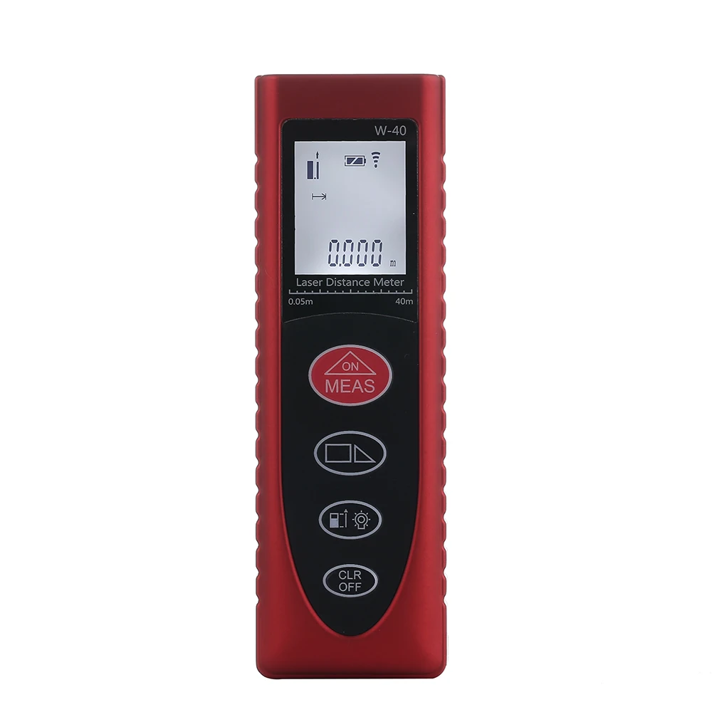 Mini Size Black/Red Color 40M Handheld Rangefinder Laser Distance Meter W-40 Laser Tape Measure Tester
Mini Size Black/Red Color 40M Handheld Rangefinder Laser Distance Meter W-40 Laser Tape Measure Tester
