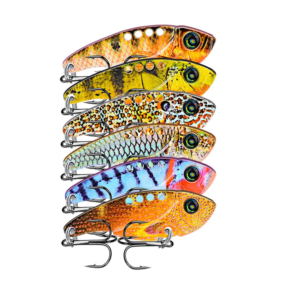 6PC VIB Pencil 6 Colors 11g-0.39oz Fishing lure Hard Bait 2.12"-5.4cm VIB Fishing Bait Fishing Tackle 6# Hook ZD020 New 2018
6PC VIB Pencil 6 Colors 11g-0.39oz Fishing lure Hard Bait 2.12"-5.4cm VIB Fishing Bait Fishing Tackle 6# Hook ZD020 New 2018