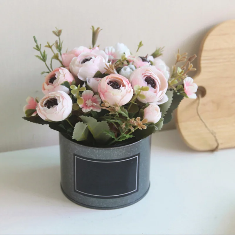 Artificial Rose Flower Potted Plant Mini Bonsai Set Real Touch Fake Flower Bouquets for Wedding Decoration Home Party Supplies
Artificial Rose Flower Potted Plant Mini Bonsai Set Real Touch Fake Flower Bouquets for Wedding Decoration Home Party Supplies