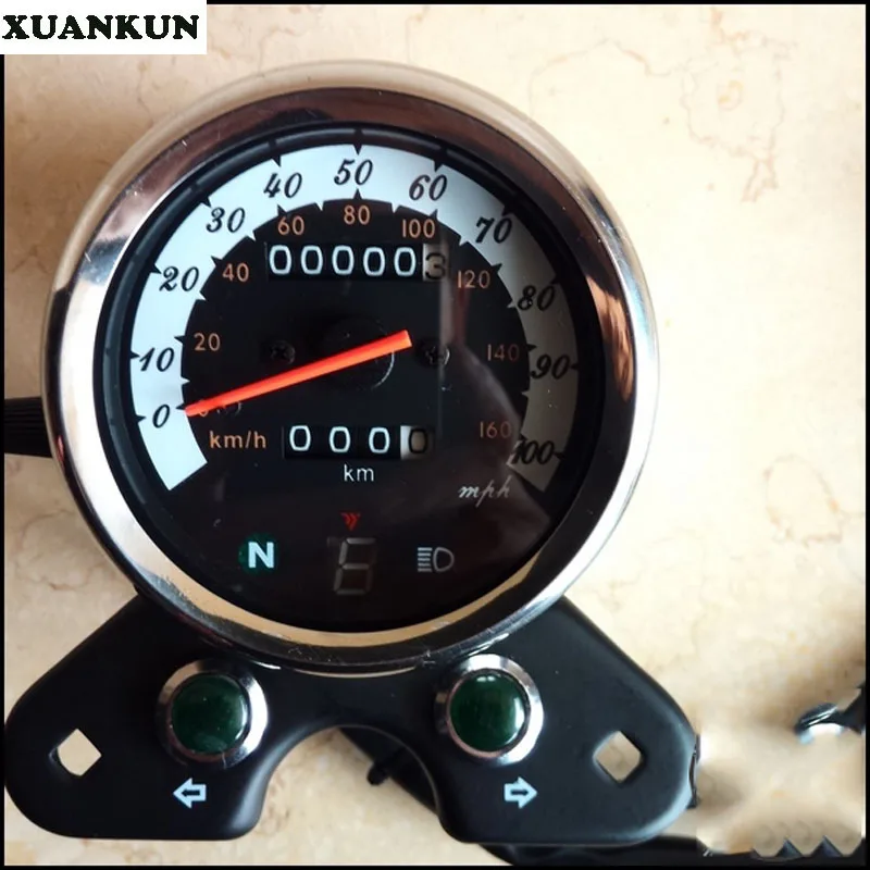 XUANKUN Cafe Racer винтажный мотоцикл GN модифицированный телефон часы со столом |