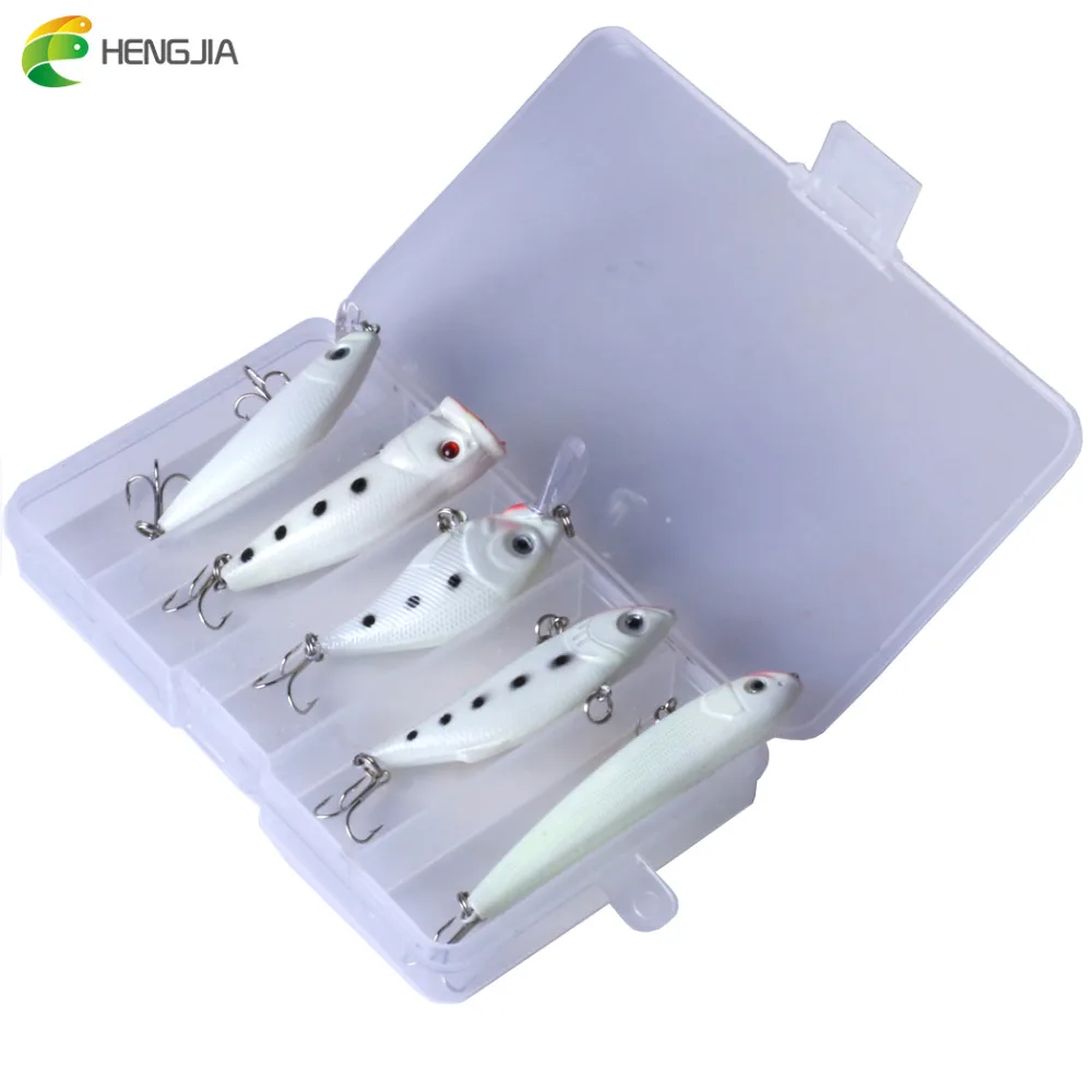 HENGJIA 5pcs/lot luminous glow fishing lures hard night bait vib minnow crankbaits box kit pesca fishing tackles
HENGJIA 5pcs/lot luminous glow fishing lures hard night bait vib minnow crankbaits box kit pesca fishing tackles