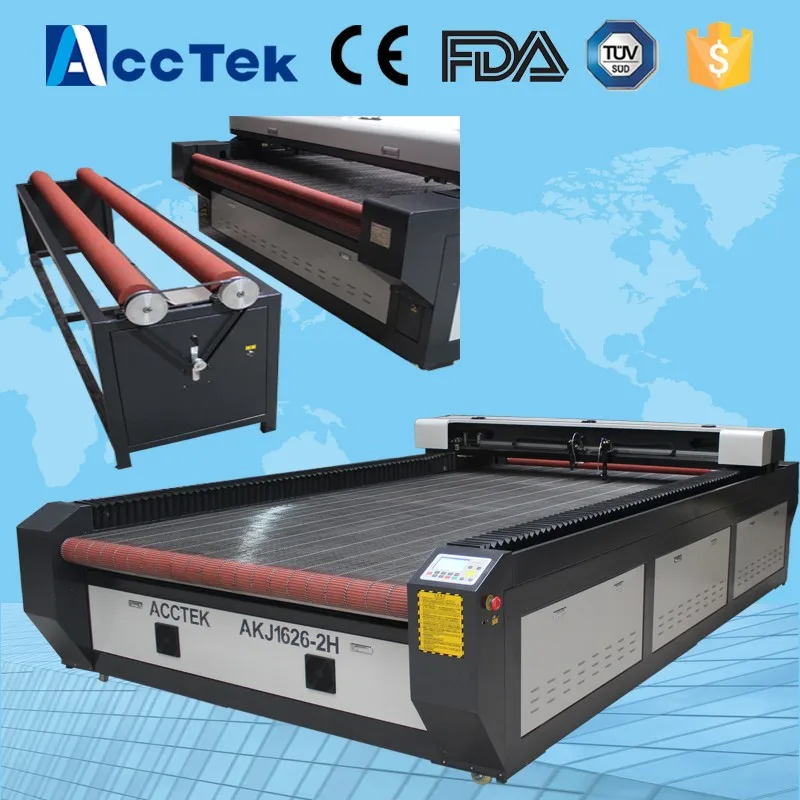 AKJ1626 Conveyor Table cost-effective paper laser cutting machine for leather clothes blanket fabric cutting from China
AKJ1626 Conveyor Table cost-effective paper laser cutting machine for leather clothes blanket fabric cutting from China