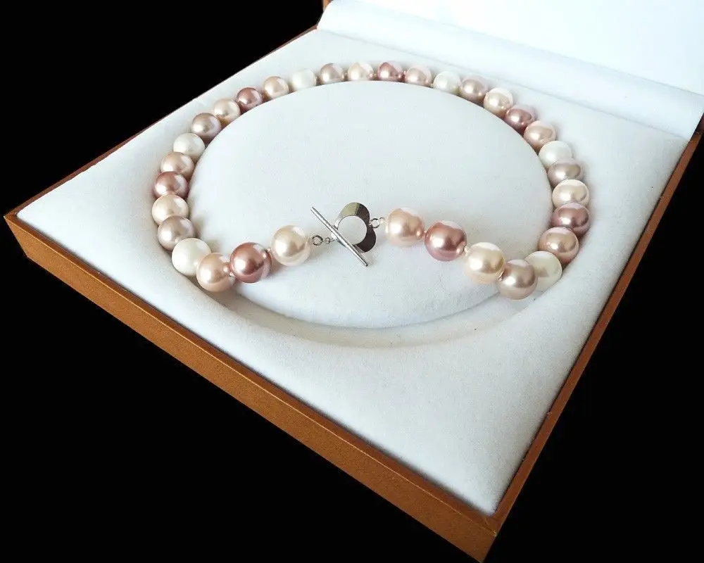 FREE SHIPPING>>>@@ Rare Huge 12mm Genuine South Sea white pink purple Shell Pearl Necklace Heart Clasp 18''
FREE SHIPPING>>>@@ Rare Huge 12mm Genuine South Sea white pink purple Shell Pearl Necklace Heart Clasp 18''
