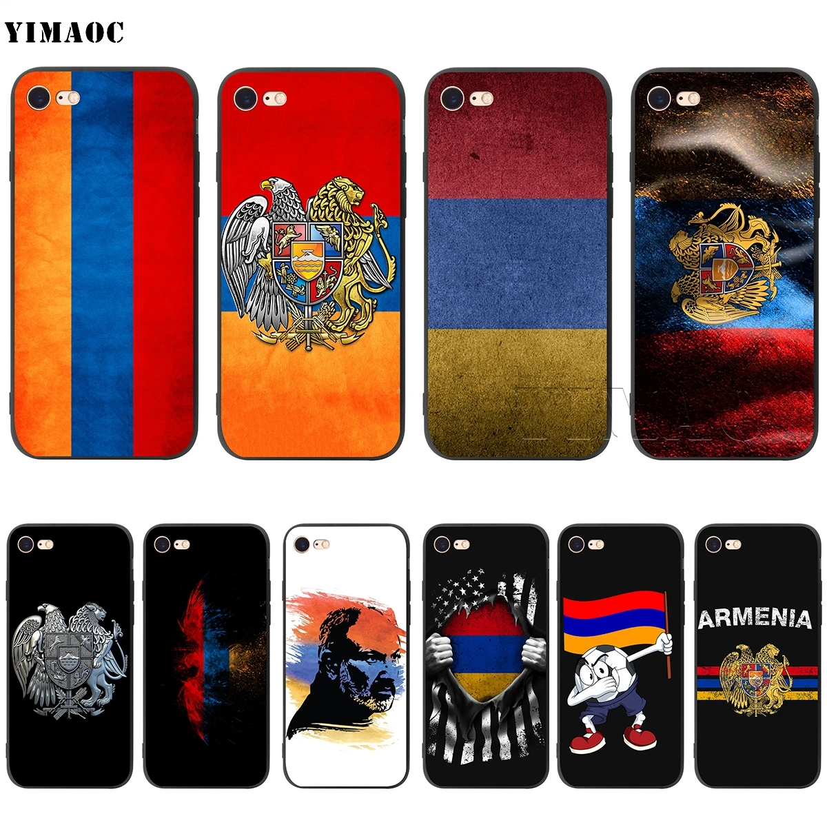 YIMAOC Armenia Armenians Flag Silicone Soft Case for iPhone 11 Pro XS Max XR X 8 7 6 6S Plus 5 5S SE
YIMAOC Armenia Armenians Flag Silicone Soft Case for iPhone 11 Pro XS Max XR X 8 7 6 6S Plus 5 5S SE