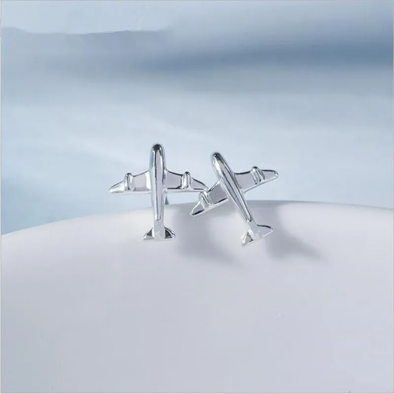 Real. 925 Sterling Silver Aircraft Airplane Plane Stud Earrings For Women Girl Handmade Jewelry 2019 New ES390
Real. 925 Sterling Silver Aircraft Airplane Plane Stud Earrings For Women Girl Handmade Jewelry 2019 New ES390