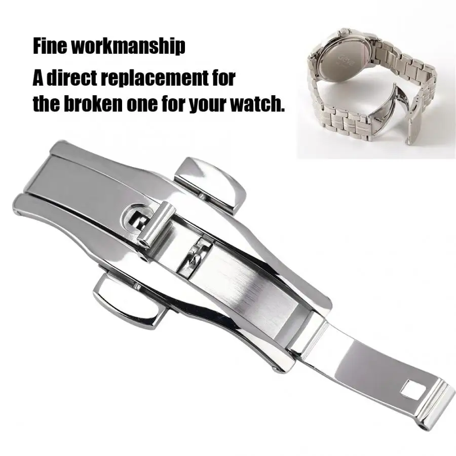 Butterfly-shape Deployment Buckle Unique Stylish Design Automatic Double Click Metal Clasp Strap For Watch Band Watch Accessoryj
Butterfly-shape Deployment Buckle Unique Stylish Design Automatic Double Click Metal Clasp Strap For Watch Band Watch Accessoryj