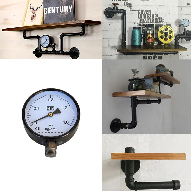 2Pcs/LOT Crafts Pipe Shelf Decorative DN15 Pressure Pauge Pipe Hook Lamp Pressure Pauge For 1/2" Pipe Accessory for DIY
2Pcs/LOT Crafts Pipe Shelf Decorative DN15 Pressure Pauge Pipe Hook Lamp Pressure Pauge For 1/2" Pipe Accessory for DIY