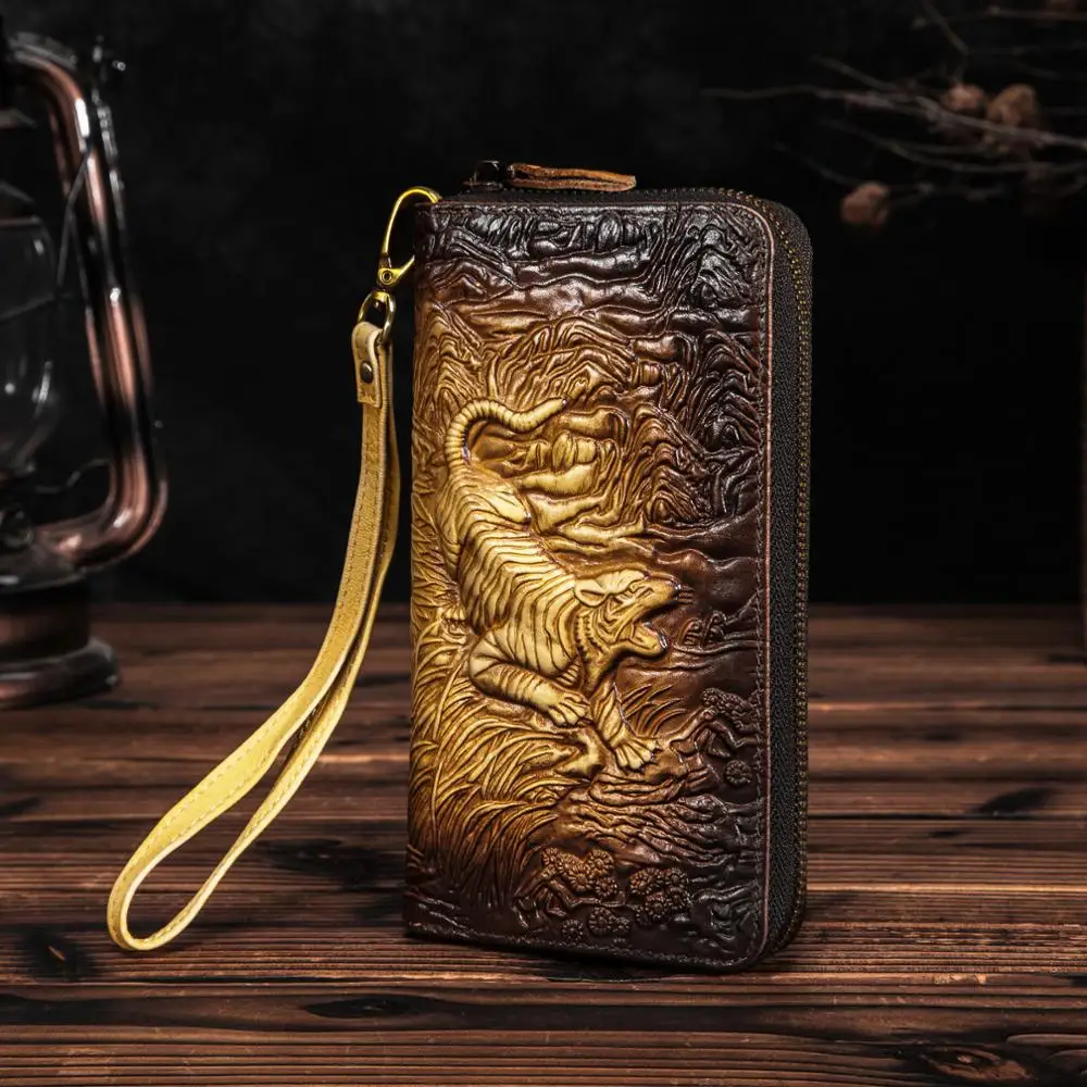 Cattle Men Quality leather Fashion Card Holder Checkbook Zipper Around Organizer Chain Wallet Purse Design Clutch Handbag 1016-t
Cattle Men Quality leather Fashion Card Holder Checkbook Zipper Around Organizer Chain Wallet Purse Design Clutch Handbag 1016-t