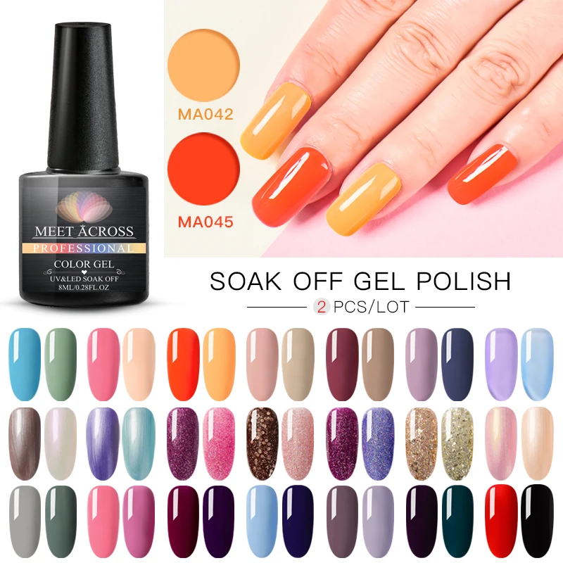 MEET ACROSS 8ml UV Nail Gel Polish Set For Manicure Semi Permanent Varnish LED Gel lacquer Soak Off Nail Art Gel Nail Polish
MEET ACROSS 8ml UV Nail Gel Polish Set For Manicure Semi Permanent Varnish LED Gel lacquer Soak Off Nail Art Gel Nail Polish