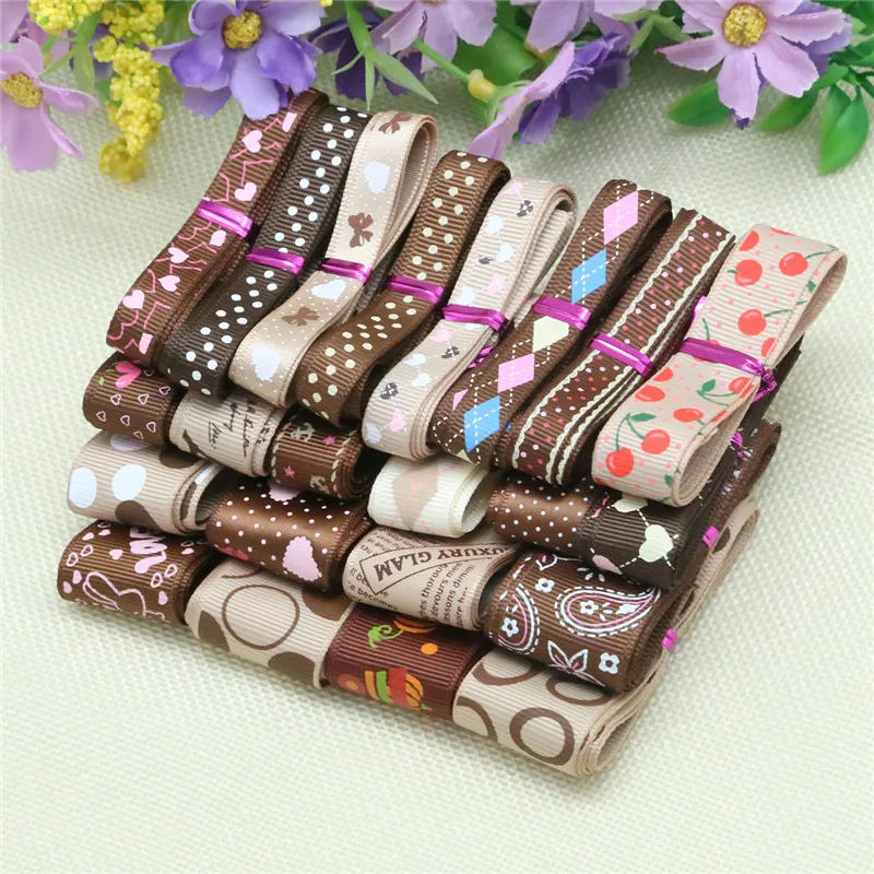20yards/lots Fashion Cute Printed Grosgrain Satin Ribbon Random Mixed Size/Style For Wedding Christmas DIY Decoration Gift Craft
20yards/lots Fashion Cute Printed Grosgrain Satin Ribbon Random Mixed Size/Style For Wedding Christmas DIY Decoration Gift Craft