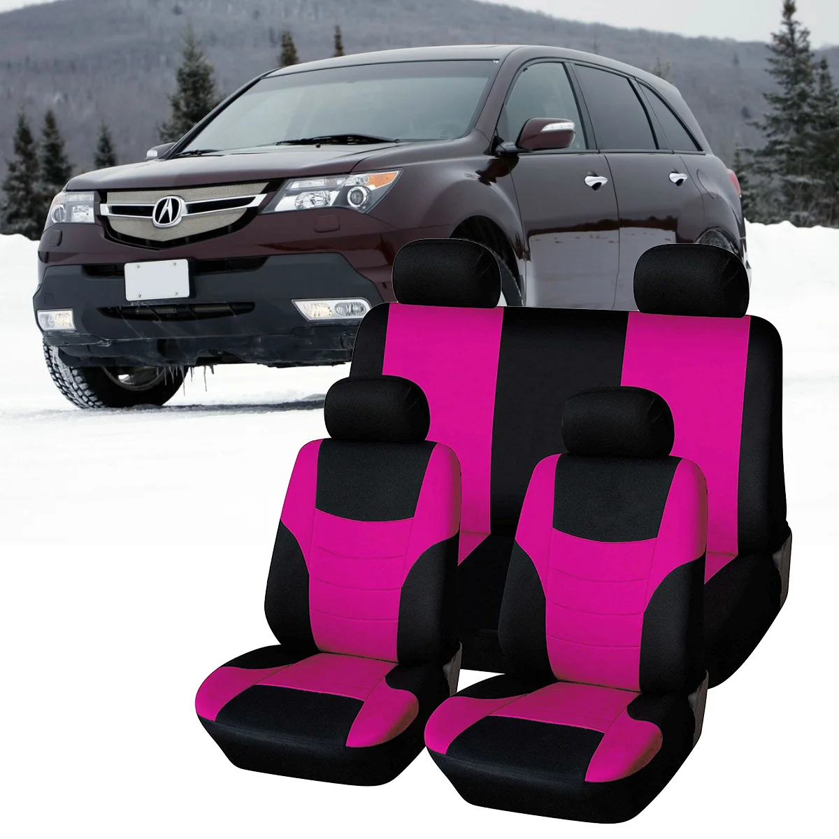 8pcs Universal Classic Car Seat Cover Seat Protector Car Styling
