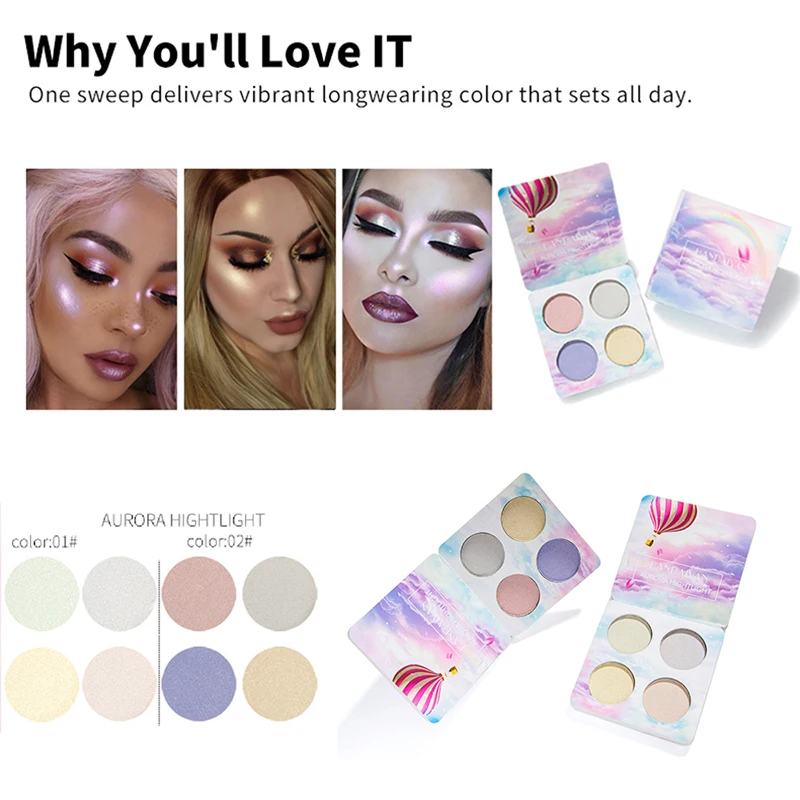 Professional Eyeshadow Palette Puff Cake Chameleon Face 4 Colors Eye Shadow Fashion 8.63g
Professional Eyeshadow Palette Puff Cake Chameleon Face 4 Colors Eye Shadow Fashion 8.63g