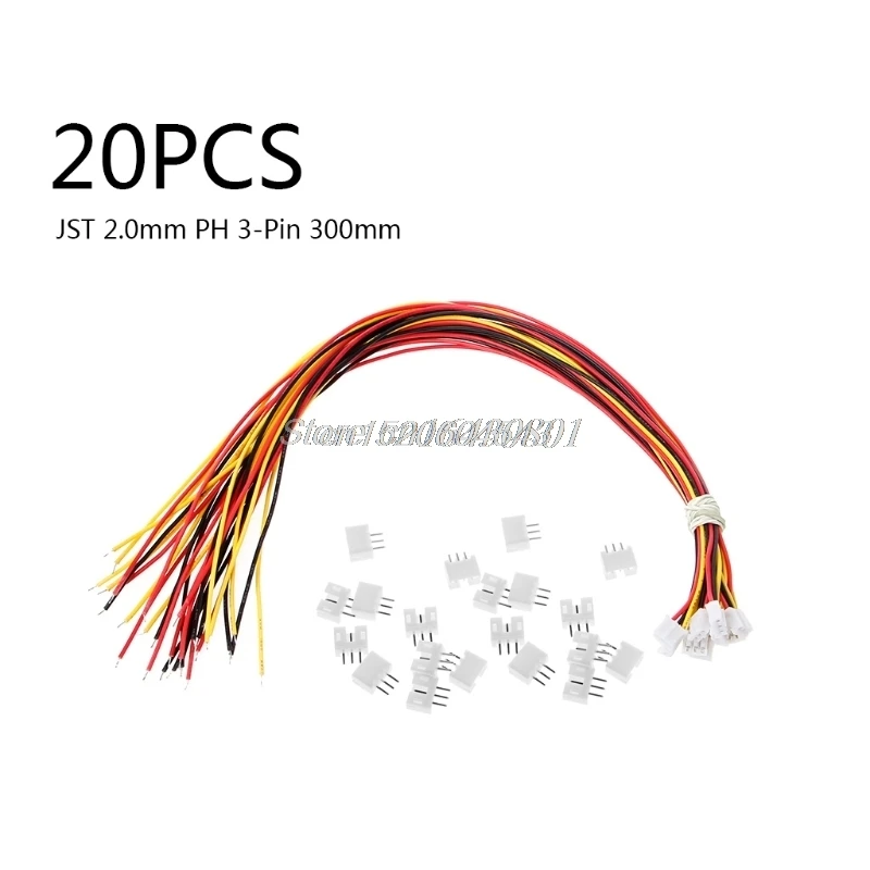20 SETS Mini Micro JST 2.0 PH 3-Pin Connector plug with Wires Cables 300MM New R16 Drop ship
20 SETS Mini Micro JST 2.0 PH 3-Pin Connector plug with Wires Cables 300MM New R16 Drop ship
