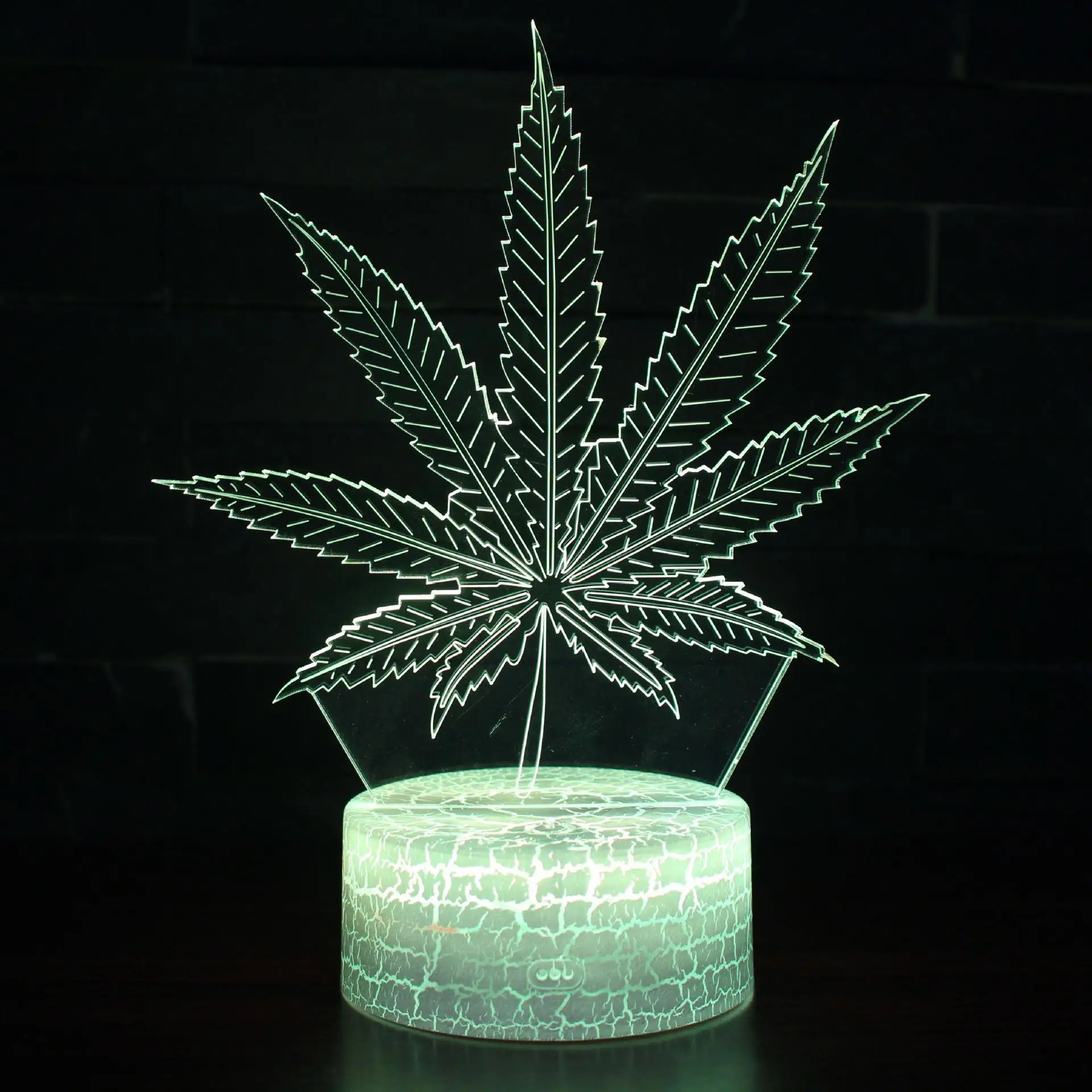 

Maple Leaf Bedside 3d Lamp Usb Touch Remote Control Creative Gift Lamp Shades For Table Lamps Acrylique Usb Desk Lamp