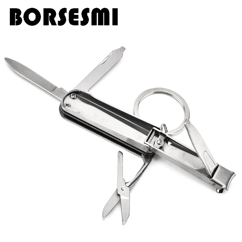 Hight quality stainless steel multipurpose knife with nail clipper 4 in 1 folding fruit knives Mini keychain pocket knife 106mm
Hight quality stainless steel multipurpose knife with nail clipper 4 in 1 folding fruit knives Mini keychain pocket knife 106mm