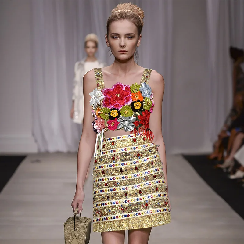 High-end Runway Designer Dress Women 2019 Summer Vintage Printed Diamonds Tassel Spaghetti Strap Mini Dress two piece dress
High-end Runway Designer Dress Women 2019 Summer Vintage Printed Diamonds Tassel Spaghetti Strap Mini Dress two piece dress
