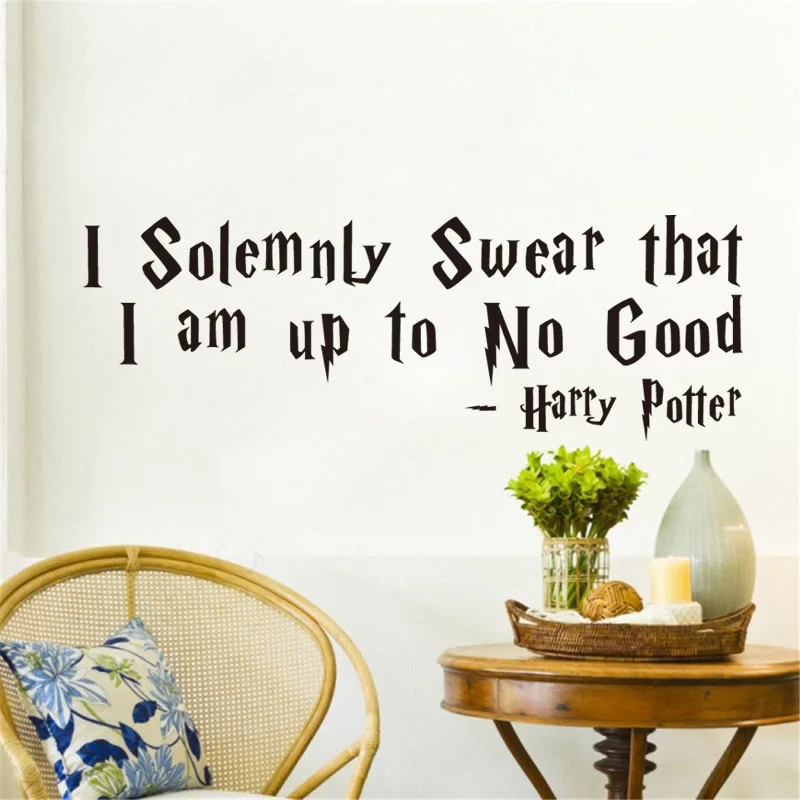 I Solemnly Swear That I Am Up To No Good - Harry Proverbs Quote Vinyl Wall Sticker for Living Room Home Decor Decals
I Solemnly Swear That I Am Up To No Good - Harry Proverbs Quote Vinyl Wall Sticker for Living Room Home Decor Decals