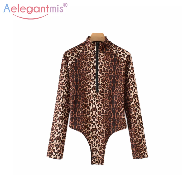 Aelegantmis Fashion Leopard Bodysuit for Women Sexy Bodycon Skinny Body Suit Turtleneck Long Sleeve Bodysuits Ladies Rompers
Aelegantmis Fashion Leopard Bodysuit for Women Sexy Bodycon Skinny Body Suit Turtleneck Long Sleeve Bodysuits Ladies Rompers