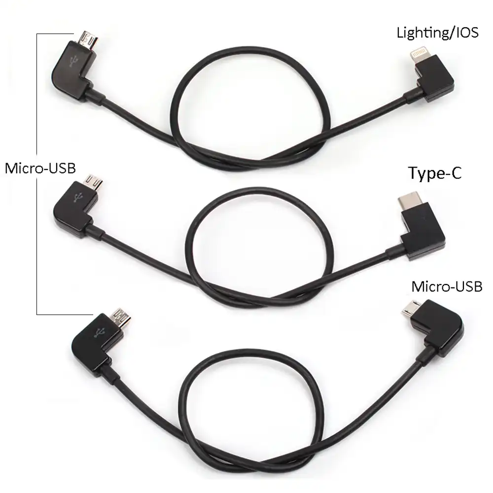 30cm Usb C Ios Charing Cable Mavic Air 2 1 Remote Controller Wire Type C For Dji Mavic Mini Pro 2 Otg Data Cable Andriod Spark Drone Cables Aliexpress