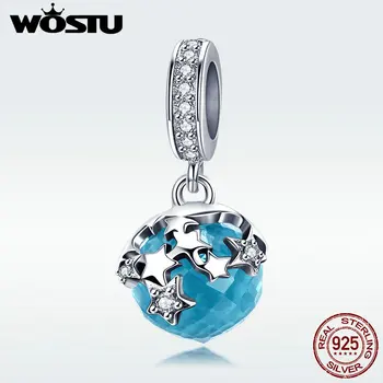 WOSTU New Planet 925 Sterling Silver Starlight Blue Night Dangles Charms Fit Bracelet & Necklace Pendant Unique Jewelry DAC029
WOSTU New Planet 925 Sterling Silver Starlight Blue Night Dangles Charms Fit Bracelet & Necklace Pendant Unique Jewelry DAC029