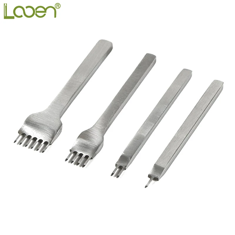 4mm 4pcs Prong DIY Handmade Leather Craft Tools Steel Leather Craft Hole Punch Stitching Tool 1+2+4+6 Fork Hole For Tailor Gift
4mm 4pcs Prong DIY Handmade Leather Craft Tools Steel Leather Craft Hole Punch Stitching Tool 1+2+4+6 Fork Hole For Tailor Gift