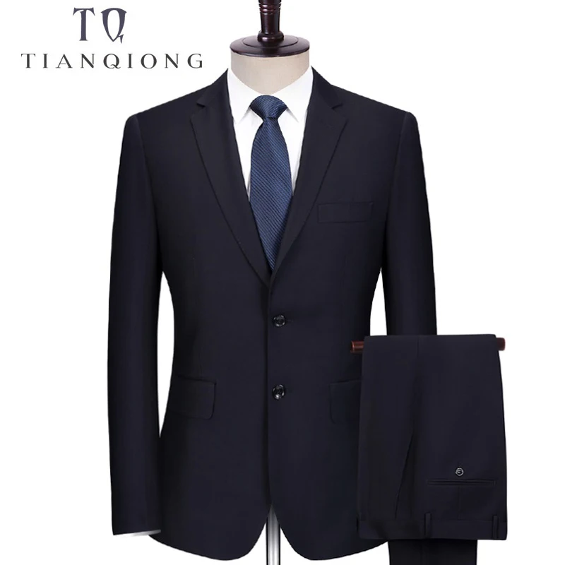 Темно синий мужской костюм TIAN QIONG индивидуальный новинка 2018 модные свадебные