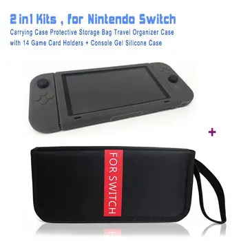 NS NX Accessories, Carrying Case Travel Bag + Silicone Gel Split Case ( 3 Colors for Option ) All for Nintento Switch
NS NX Accessories, Carrying Case Travel Bag + Silicone Gel Split Case ( 3 Colors for Option ) All for Nintento Switch