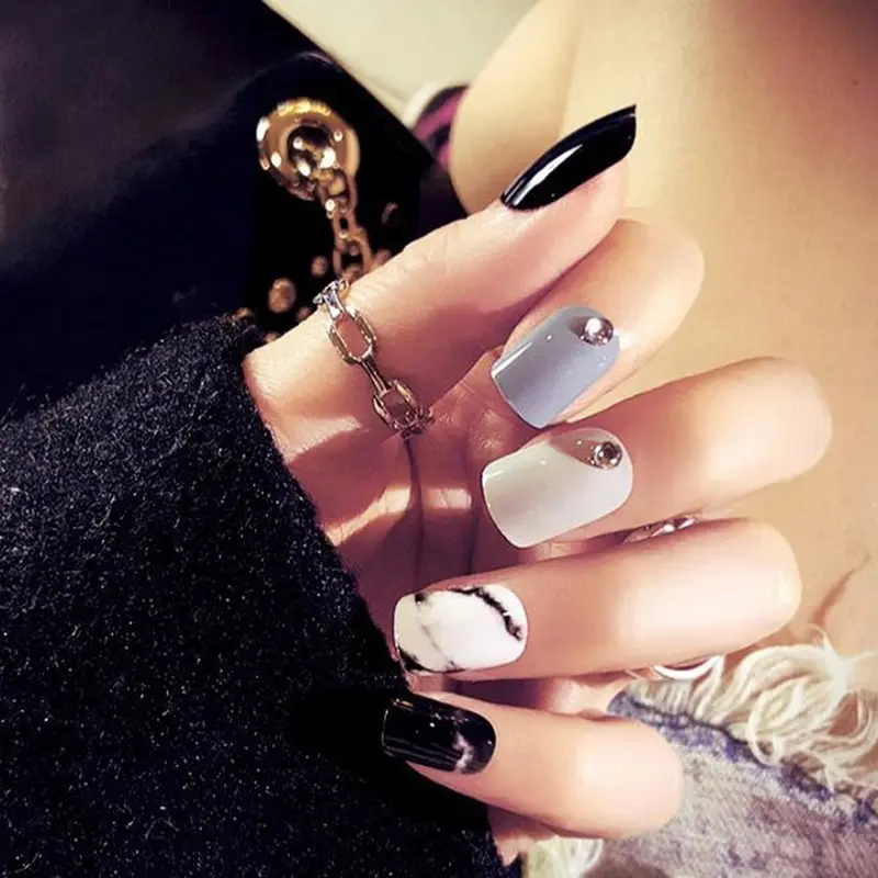 24pcs/set Full Cover False Nail Art Tips Tools Short Nails Diy Manicure Fake Fingernails False Nails With Glue
24pcs/set Full Cover False Nail Art Tips Tools Short Nails Diy Manicure Fake Fingernails False Nails With Glue