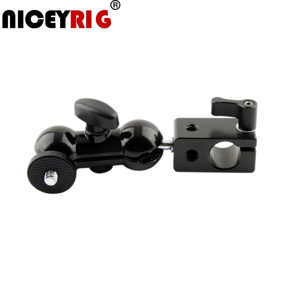 NICEYRIG Mini Magic Arm Multi-function Quick Release Bracket Rig 1/4" Ball Head 15mm Rod Clamp Mount 1/4" Screw for LCD Monitor
NICEYRIG Mini Magic Arm Multi-function Quick Release Bracket Rig 1/4" Ball Head 15mm Rod Clamp Mount 1/4" Screw for LCD Monitor