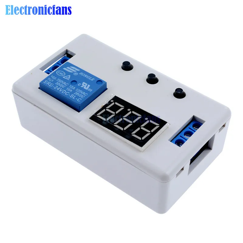 DC 12V / 24V Time Delay Relay Module Digital LED Display Module Programmable Timer Relay Control Switch Trigger Cycle With Case
DC 12V / 24V Time Delay Relay Module Digital LED Display Module Programmable Timer Relay Control Switch Trigger Cycle With Case