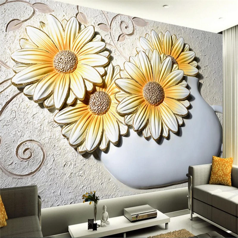 Custom Photo Wallpaper Mural Wall Sticker Colorful Sculpture Stereo Floral Mural Background Wall Design papel de parede
Custom Photo Wallpaper Mural Wall Sticker Colorful Sculpture Stereo Floral Mural Background Wall Design papel de parede