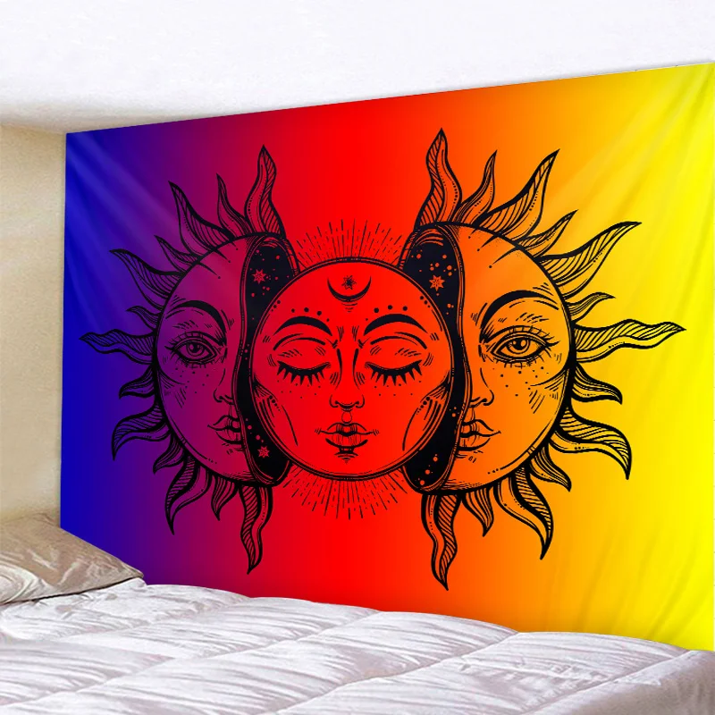Sun Moon Tapestry Psychedelic Celestial Indian Sun Hippie Hippy Polyster Tapestry Wall Hanging Throw Bedspread Beach Towel
Sun Moon Tapestry Psychedelic Celestial Indian Sun Hippie Hippy Polyster Tapestry Wall Hanging Throw Bedspread Beach Towel