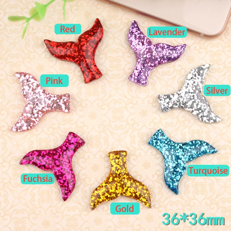 30pcs/Lot 36x36mm Mixed Glitter Mermaid Tail Resin Flatback Mermaid Applique Embellishment DIY Hair Bow Center Headband Supply
30pcs/Lot 36x36mm Mixed Glitter Mermaid Tail Resin Flatback Mermaid Applique Embellishment DIY Hair Bow Center Headband Supply