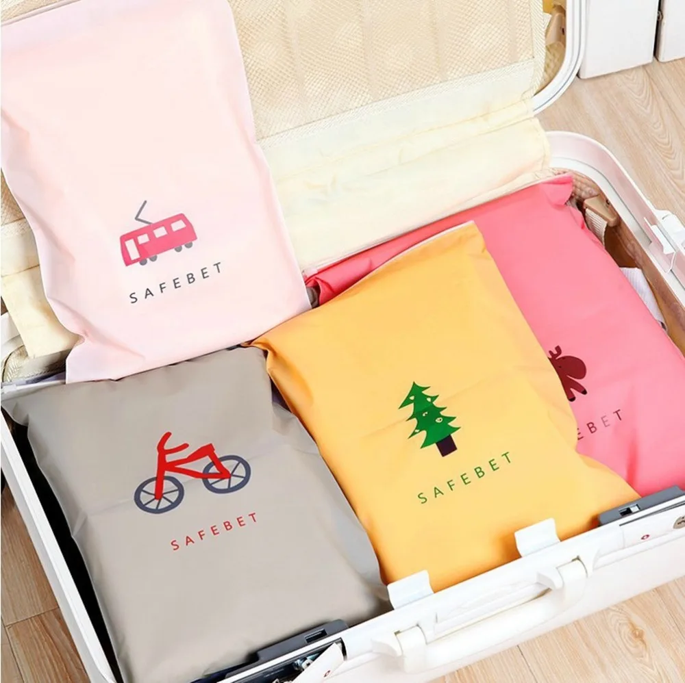 Cartoon Portable Plastic Transparent Storage Bag Waterproof Self Sealed Zipper Travel Set Cosmetics Clothes Lingerie Bag
Cartoon Portable Plastic Transparent Storage Bag Waterproof Self Sealed Zipper Travel Set Cosmetics Clothes Lingerie Bag