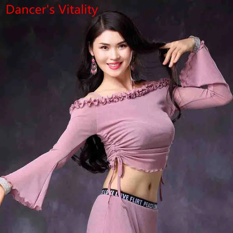 2019 New Belly Dance Clothes Sexy Horn Sleeves Dance Top Women Dancing Long Sleeves Tees M,L Hot Pink Pink,black
2019 New Belly Dance Clothes Sexy Horn Sleeves Dance Top Women Dancing Long Sleeves Tees M,L Hot Pink Pink,black