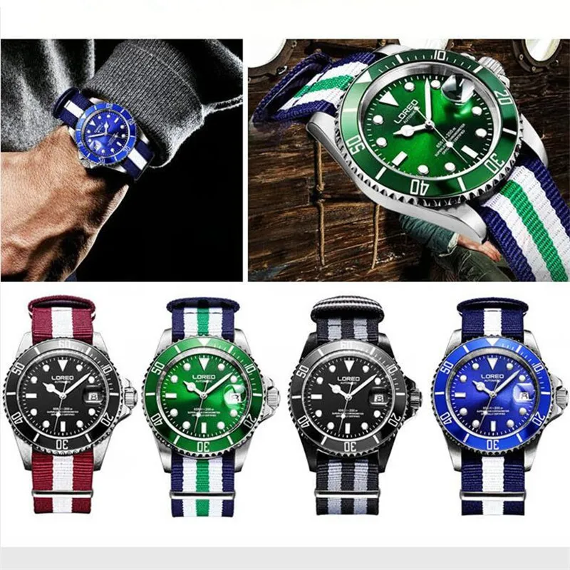 LOREO Alibaba Men's Watch Nylon Band Automatic Skeleton Mechanical Auto Date Watches Sports Wristwatch Relogio Masculino A13
LOREO Alibaba Men's Watch Nylon Band Automatic Skeleton Mechanical Auto Date Watches Sports Wristwatch Relogio Masculino A13