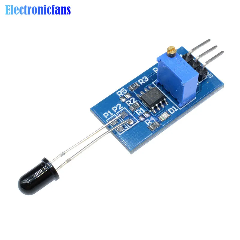 Flame Sensor Module Wavelength 760nm-1100nm LM393 IR Flame Temp Sensor Board For DIY
Flame Sensor Module Wavelength 760nm-1100nm LM393 IR Flame Temp Sensor Board For DIY