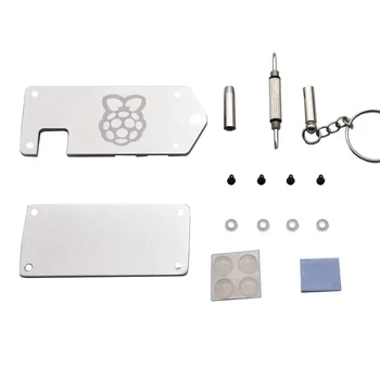 1Pcs Ultra-Thin ZV2 CNC Aluminum Alloy Protective Case With Screwdriver For Raspberry Pi Zero / W - Black Silver New
1Pcs Ultra-Thin ZV2 CNC Aluminum Alloy Protective Case With Screwdriver For Raspberry Pi Zero / W - Black Silver New