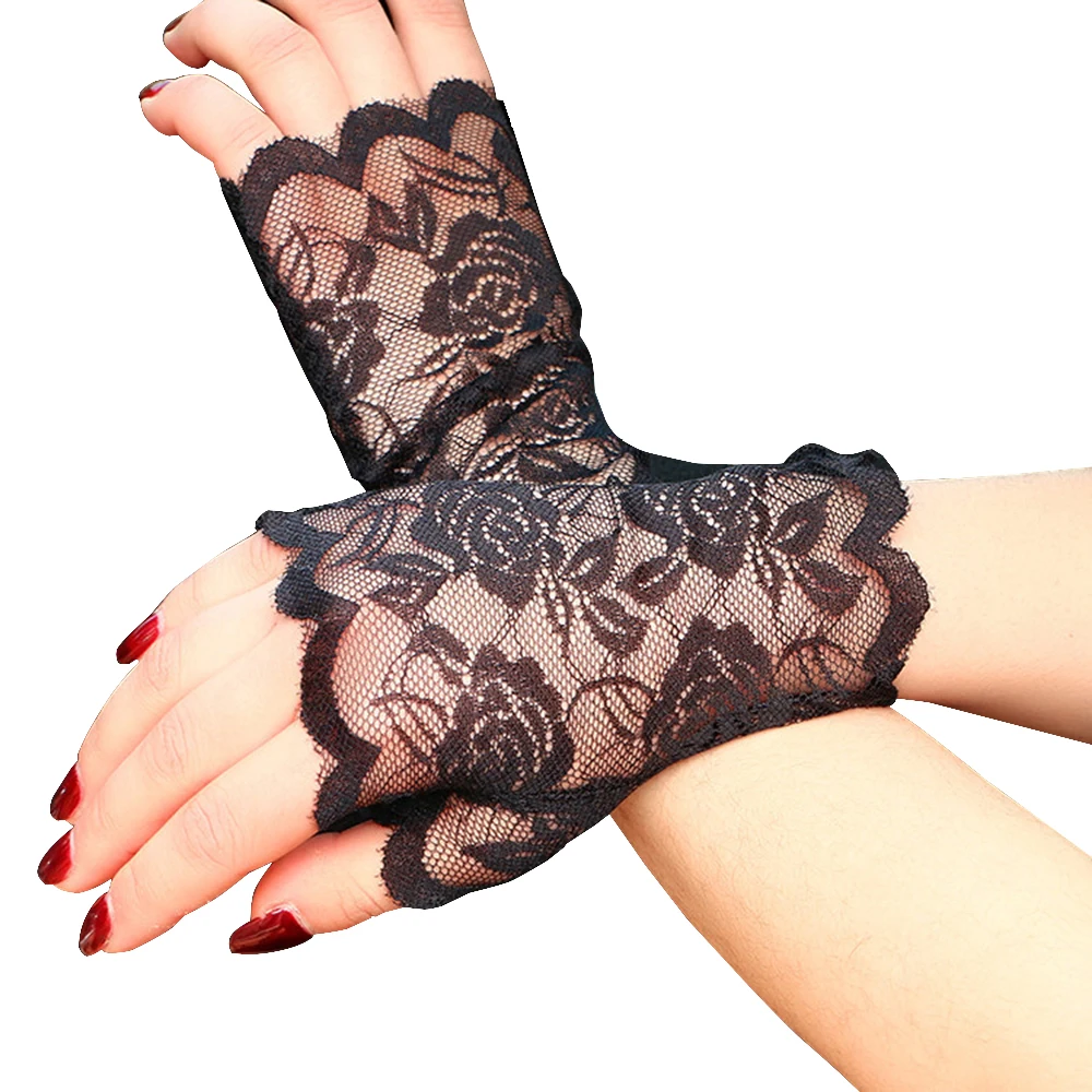 Harajuku Women Lace Floral Long Fingerless Gloves Hollow Out Half Finger Fishnet Gloves Mitten Black White Red Summer Sunscreen
Harajuku Women Lace Floral Long Fingerless Gloves Hollow Out Half Finger Fishnet Gloves Mitten Black White Red Summer Sunscreen